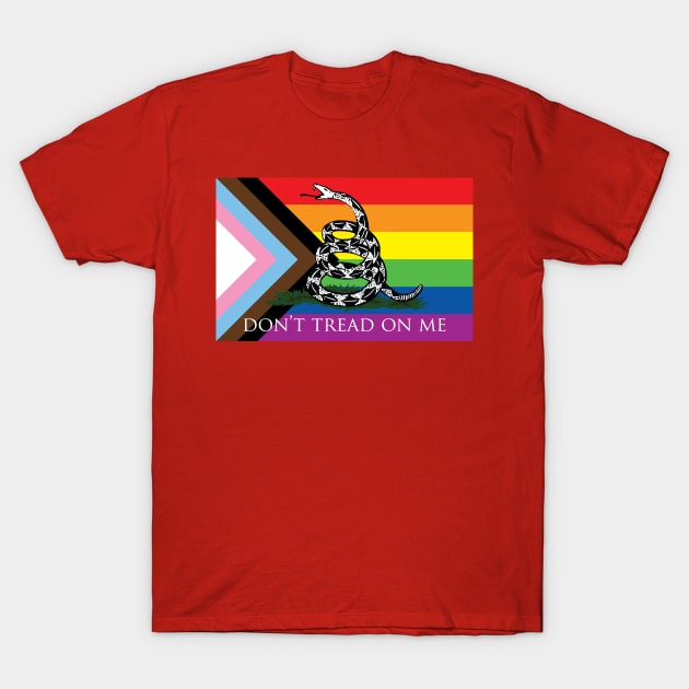 Don't Tread On Me - Pride T-Shirt by patrickkingart